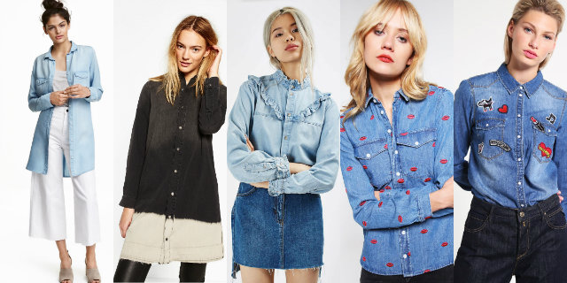 Proposte moda di camicia jeans donna 2016