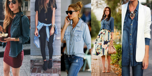 Camicia jeans donna outfit