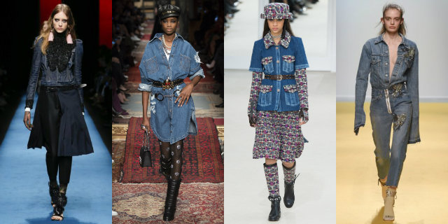 Camicia jeans donna runway 2016